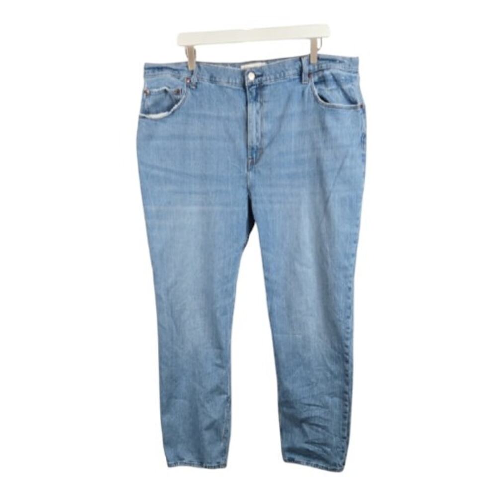 Abercrombie & Fitch Ankle Straight Ultra High Rise Jean Light Wash 35